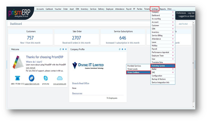 how to access ticket