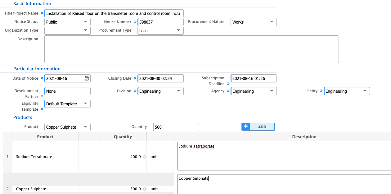 e-Procurement Process | Prism ERP Docs