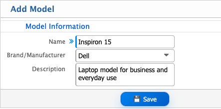 Add Product Model