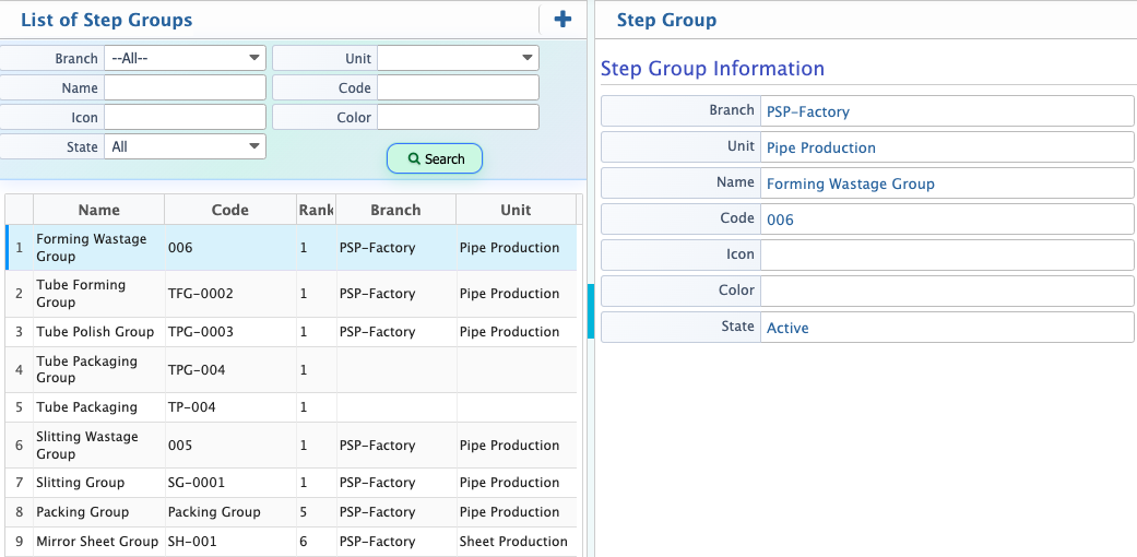 Add Step Group