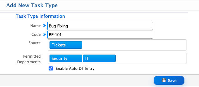Add Task Type