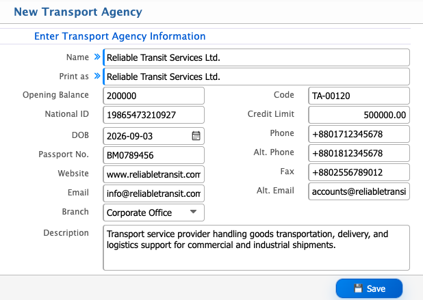New Transport Agency