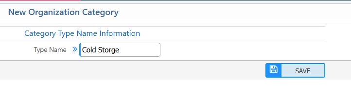 Add Organization Category