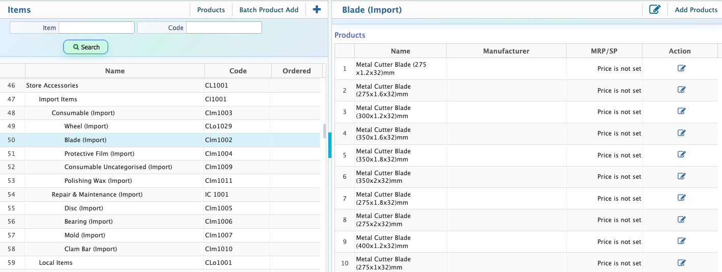 Item Details
