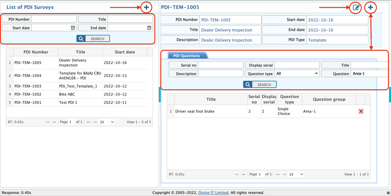 Pre-Delivery Inspection (PDI) | Prism ERP Docs