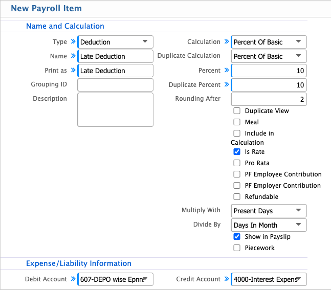 Payroll Integration