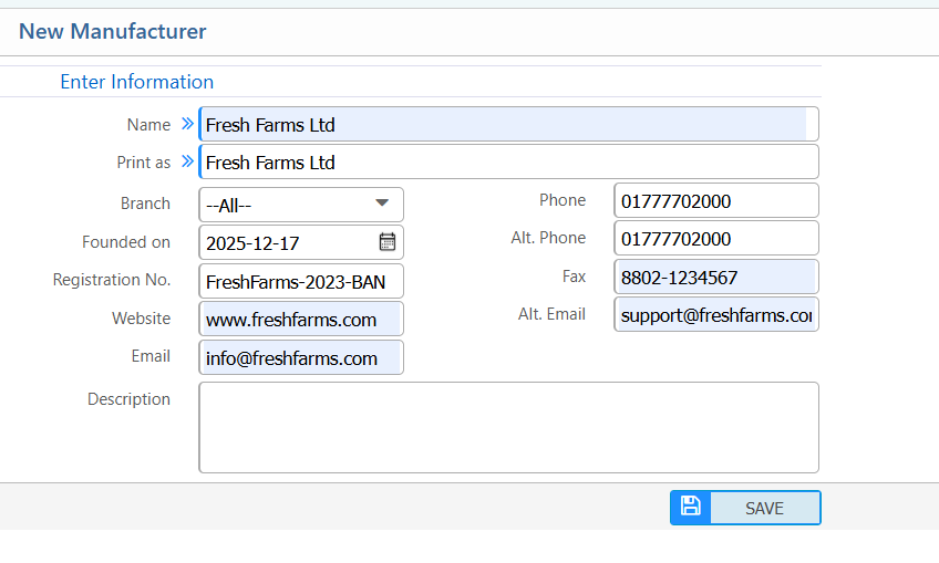 New Product Manufacturer