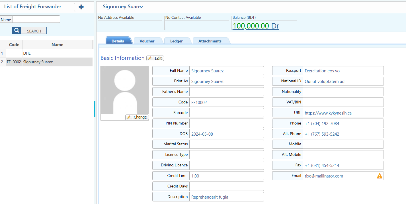 List of Freight Forwarder
