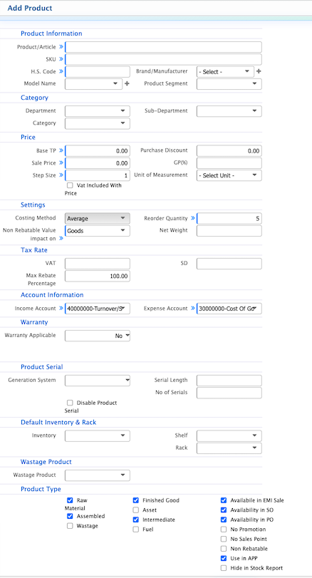 Product Information